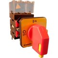 Springer Controls Co Springer Controls/MERZ ML1-025-CR2, 25A, 3-Pole, Disconnect Switch, Red/Yellow, Center-Mount, Lockout ML1-025-CR2